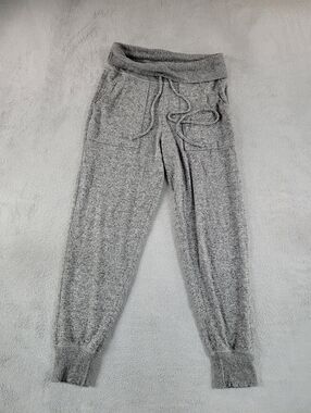Aerie Adjustable Waist Cozy Gray Knit Jogger Pants